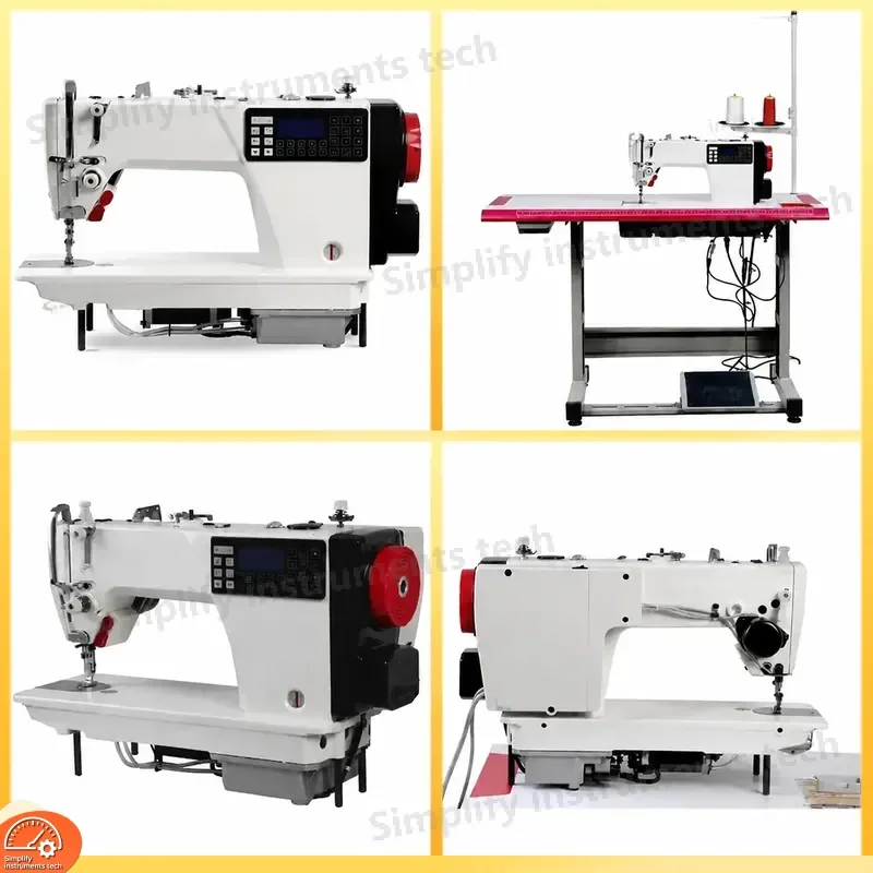 High Speed Lockstitch Sewing Computer Controlled Double Stepping Motor 2 Needle Interlocking Sewing for
