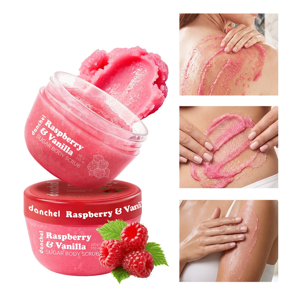 Skincare Glow Glowing - Raspberry Vanilla Sugar Glow Scrub Gentle
