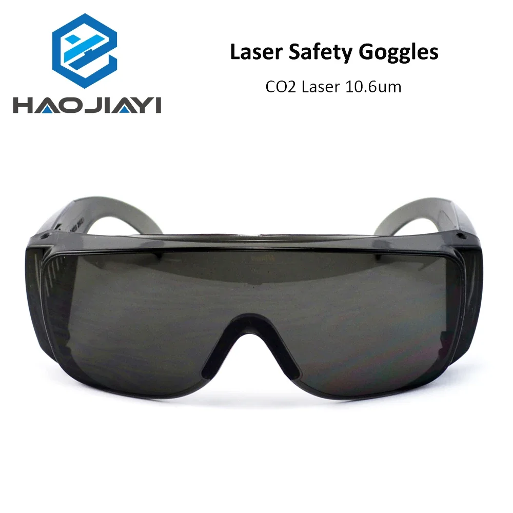 HAOJIAYI-gafas de seguridad láser 10600nm estilo C, gafas protectoras OD4 + CE para máquina de grabado y corte láser CO2