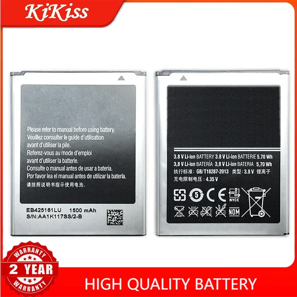 Phone Battery EB425161LU for Samsung J1 MINI SM-J105H GT-S7562 S7560 S7566 S7568 S7572S7580 i8190 i739 i669 I8160 S7582 Bateria