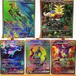 5pcs/set PTCG Iron Leaves Gouging Fire Ex Toys Hobbies Hobby Collectibles Game Collection Anime Cards