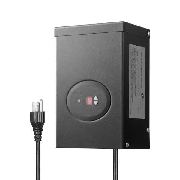 DEWENWILS 120W Low Voltage Landscape Transformer, Outdoor Transformer with Timer and Photocell Sensor