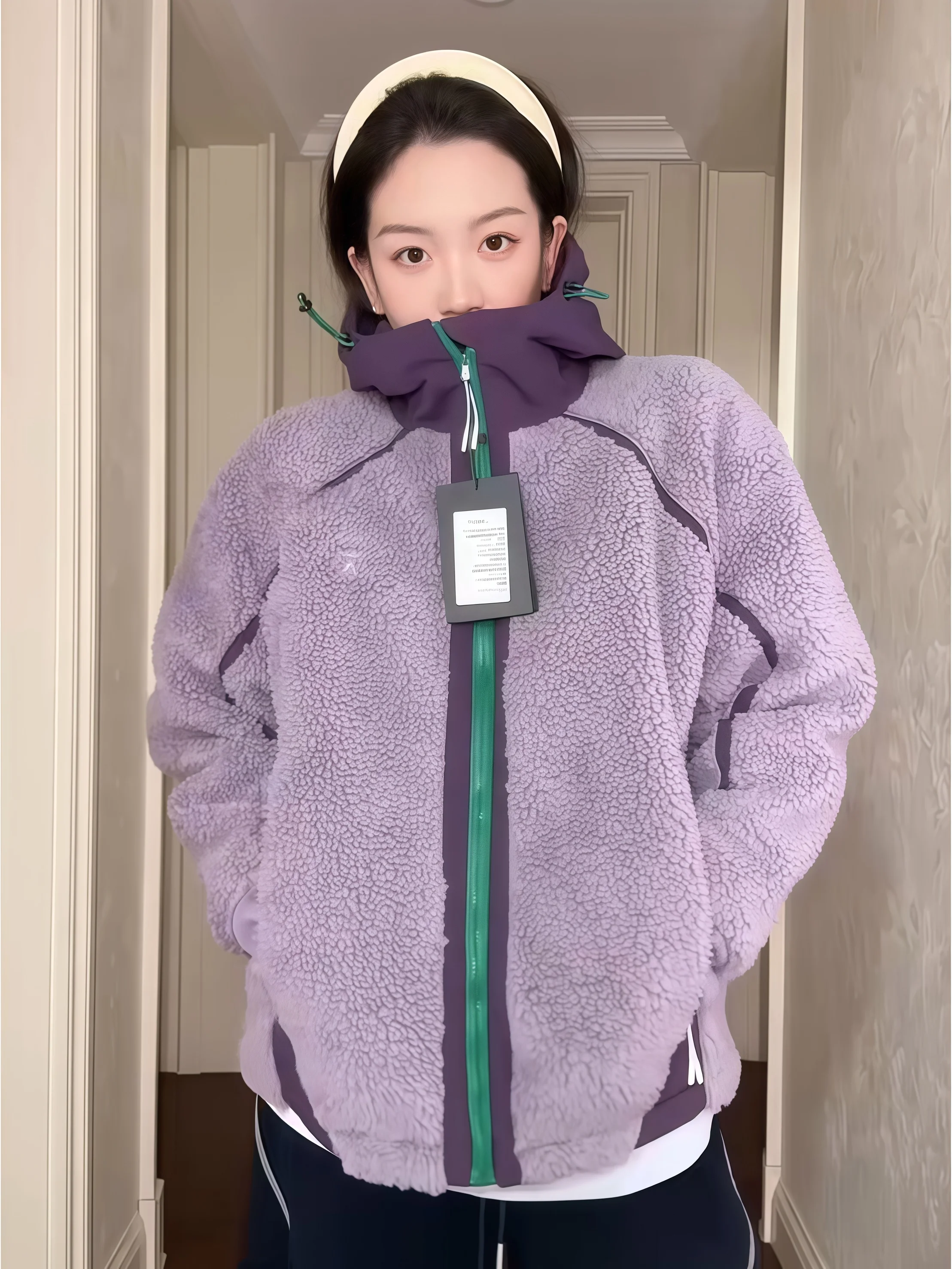 

Американская утепленная мужская зимняя куртка из хлопка с мехом ягненка, легкая, на флисовой подкладке, повседневная, на молнии, с капюшоном