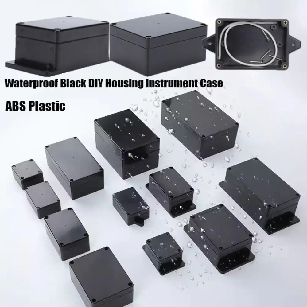 ABS Plastic DIY Housing Instrument Electronic Project Box 8 Styles Black/White Electric Supplies Waterproof