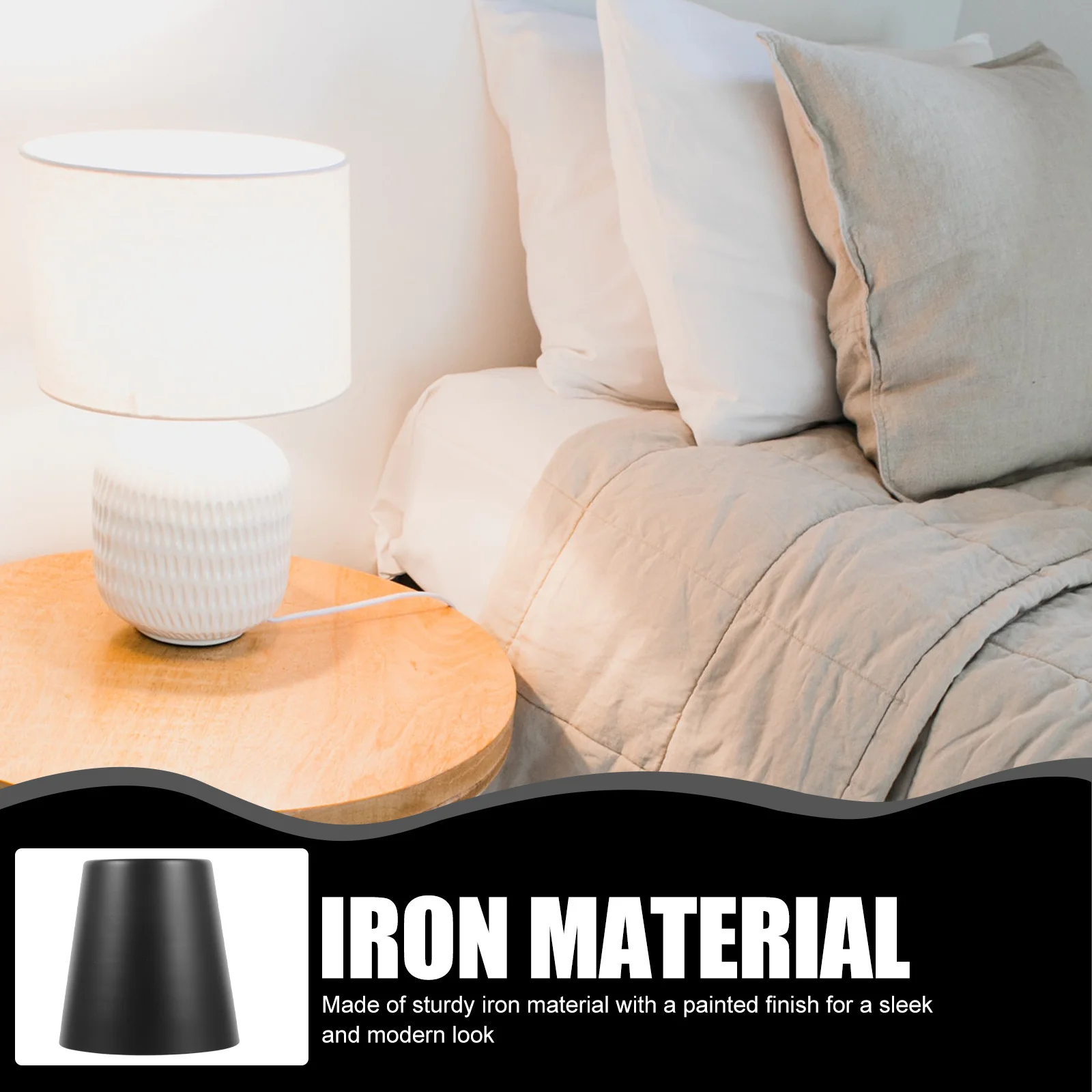 

Iron Lamp Shade Durable Painted Finish Ceiling Hanging Lamp Shade Modern Decorative Light Cover Large Lampshade