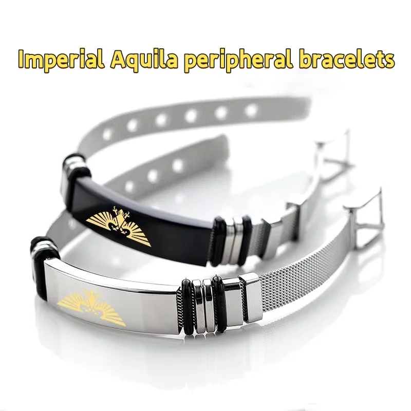

Warhammer 40K Bracelet Imperial Aquila Peripheral Bracelet Men and Women Same Style Couple Bracelet Fashion Simple Accessories