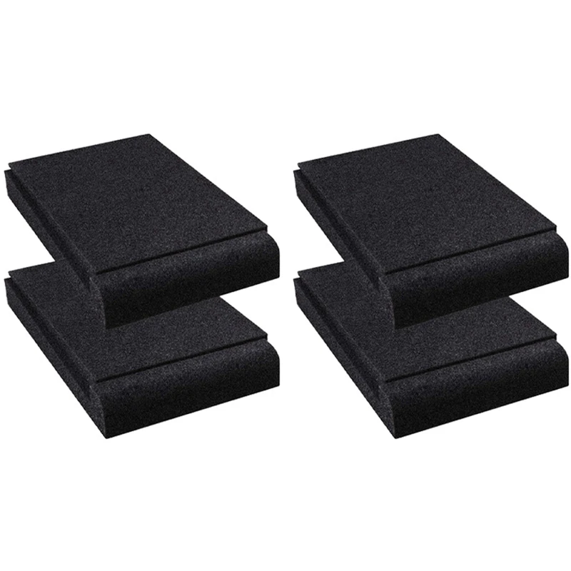 

4Pcs Acoustic Panels Foam Suitable For 5 Inch Speakers High-Density Acoustic Foam Prevent Vibrations And Fit Most Stands