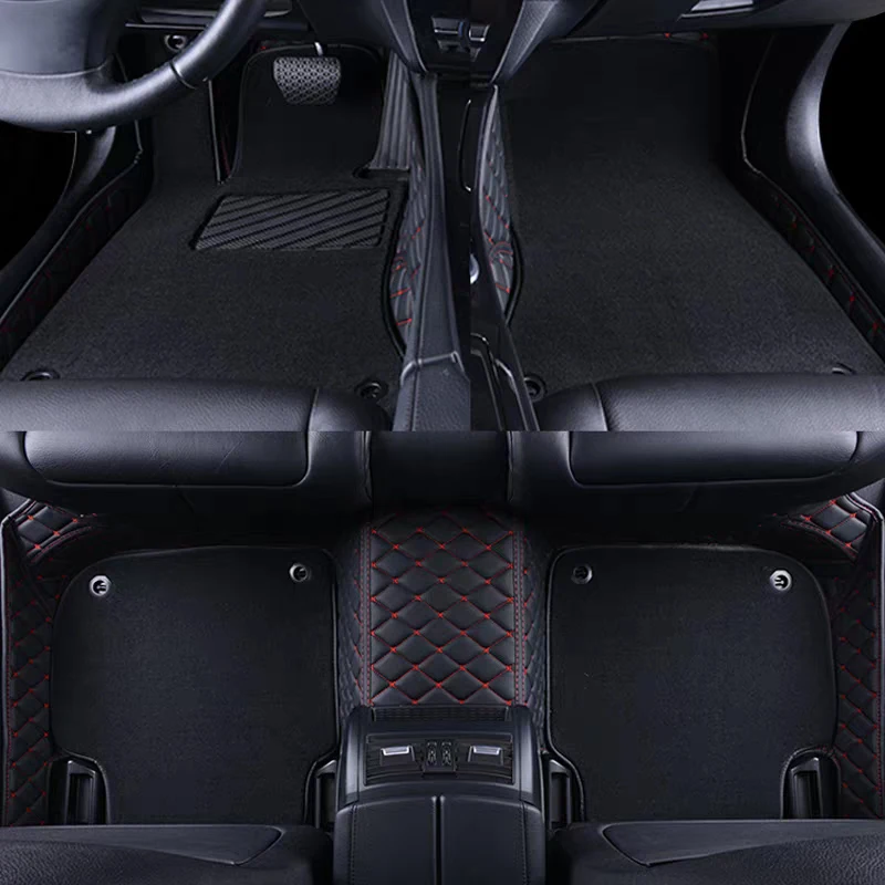 5 Seats Custom Double Layered Car floor Mats Fit For Skoda Kodiaq 2025 2026 2027 2028 Auto Foot Carpet