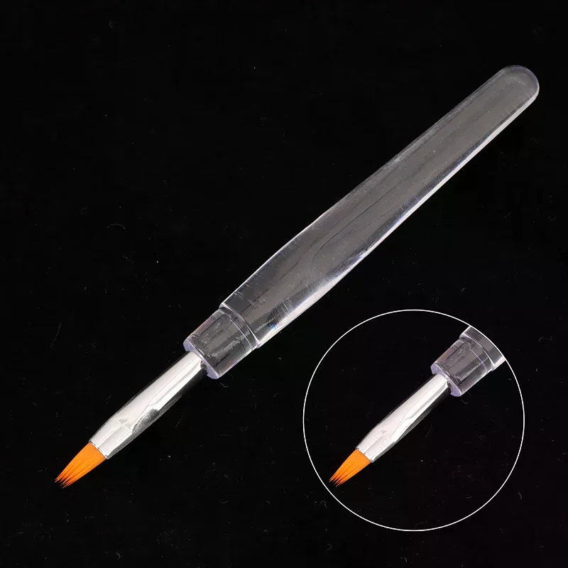 5/10 PCS Portable Disposable Lip Brush Lipstick Brush with Cover Transparent Rod Single Makeup Concealer Lip Gloss Brush