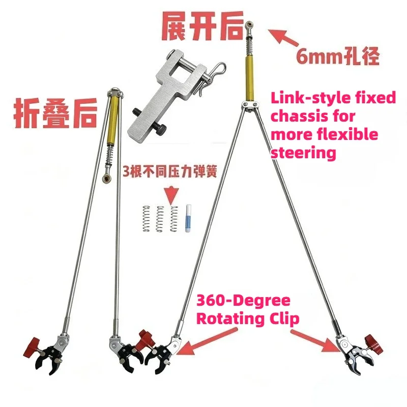 For 1/8 KM Raptor Bronco RC Crawler Tow Hook Stainless Steel Tow Hook Factory Fit No Modification for RC Crawler Parts