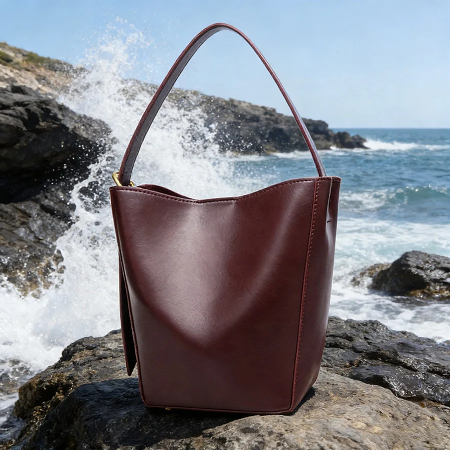 

ZR Bucket Bag,Shoulder Bags for Women Luxury Handbags Designer Retro Composite Bag,With Adjustable Strap Messenger Bag Vintage