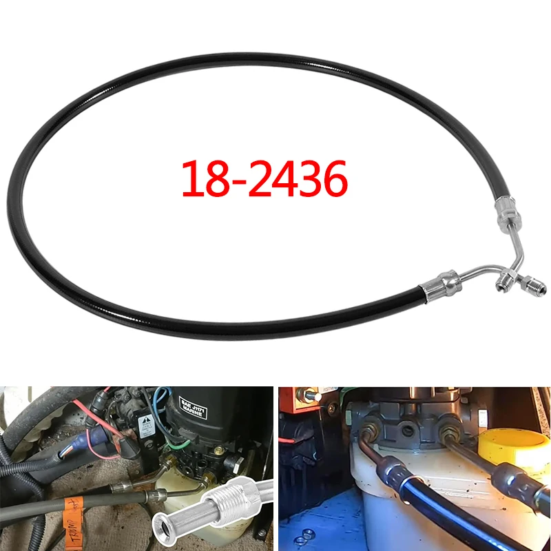 18-2436 Power Trim Hose Replacement for Mercruiser R, MR, Alpha One, Gen II &Bravo Stern Drives 32-95859, 32-861128,9-71512