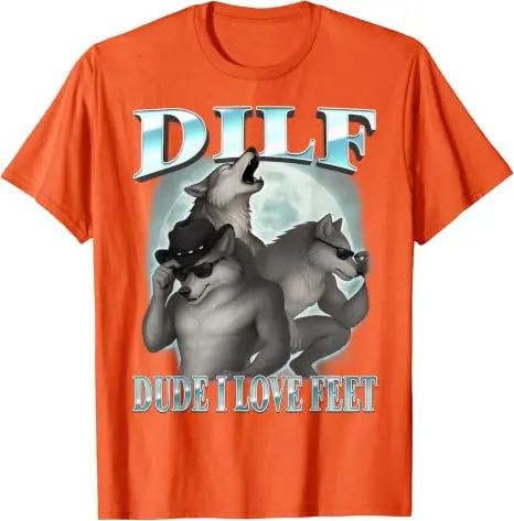 Alter, ich liebe Füße, lustiges Alpha-Werwolf-Mond-Bootleg-Meme-T-Shirt, Y2k-Werwolf-Mond, weiche Baumwoll-T-Shirts, Herrenmode, Ästhetik – Detail 14