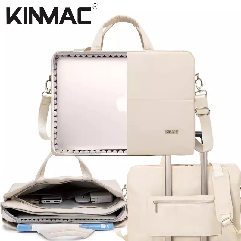 Kinmac Brand Lady Laptop Bag 13,14,15,15.6,16 Inch Women Man Shoulder Handbag Messenger Case For Macbook Air Pro Dropship,KC27