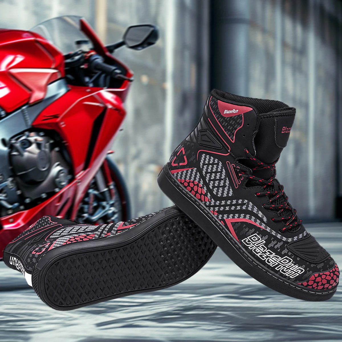 Новые мотоциклетные ботинки, мужские кожаные дышащие противоскользящие износостойкие ботинки для гонщиков, обувь до щиколотки для гонок на мотоциклах