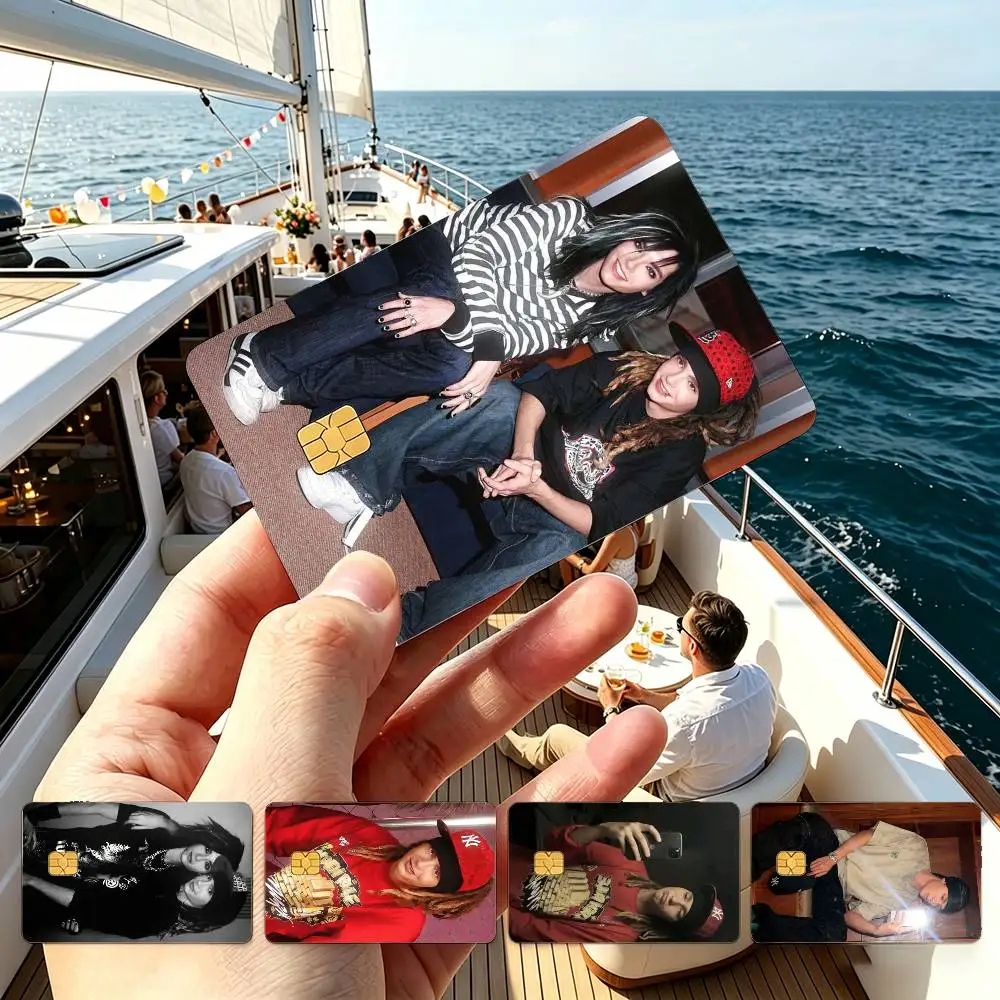 

Tokio Hotel Tom Bill K-Kaulitz Snap-in Credit Card HD Stickers Small Chip Waterproof Sticker Game Card Decal Gift