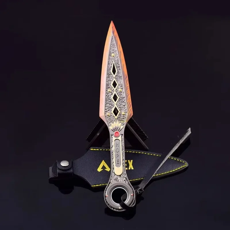 22 cm Apex Legends Heirloom Waffe Wraith Kunai Spiel Metall Katana Ninja Schwerter Drehbare Nahkampf Puppen Modell Sammlung Geschenke Spielzeug