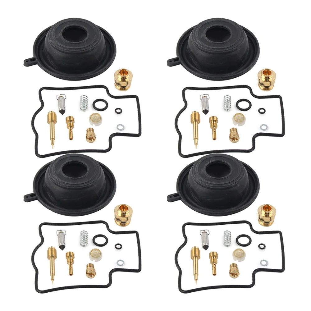 Motorcycle Carburetor Repair Kit Diaphragm Rebuild 4sets For Kawasaki  ZZR600D ZX600D 1990-1992 For ZX600E ZZR600E 1993-1995