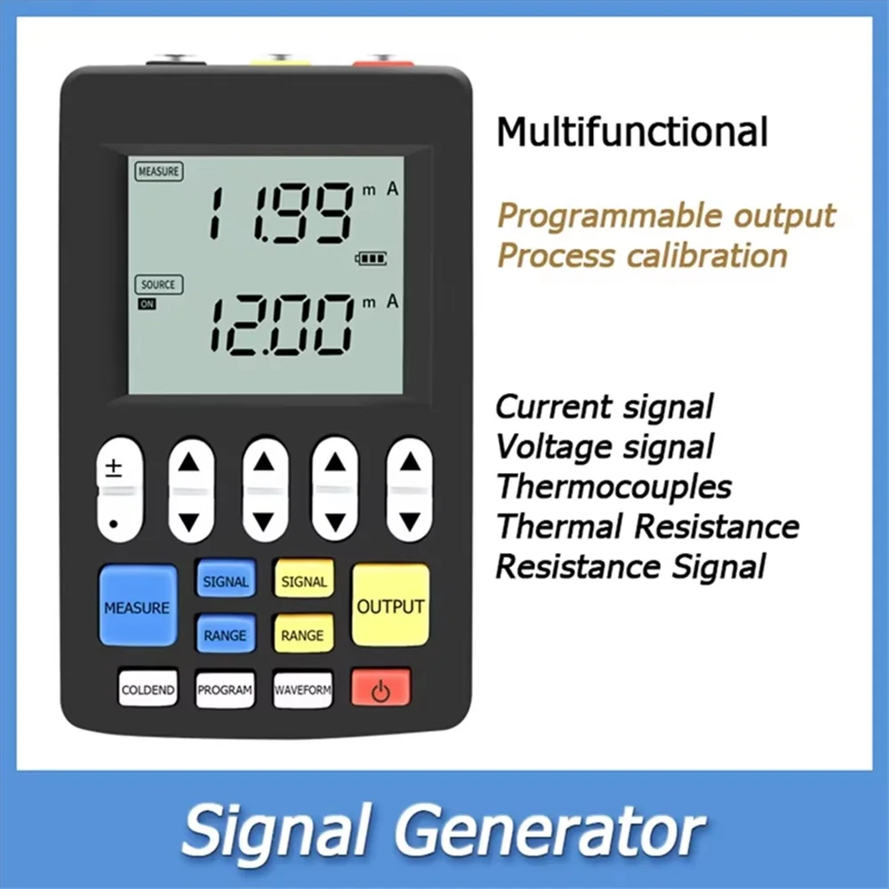 

TH-S10 Multifunctional Signal Generator Sinal Sources Transmitter 4-20mA 10V Analog RTD Couple Calibrator for Generator