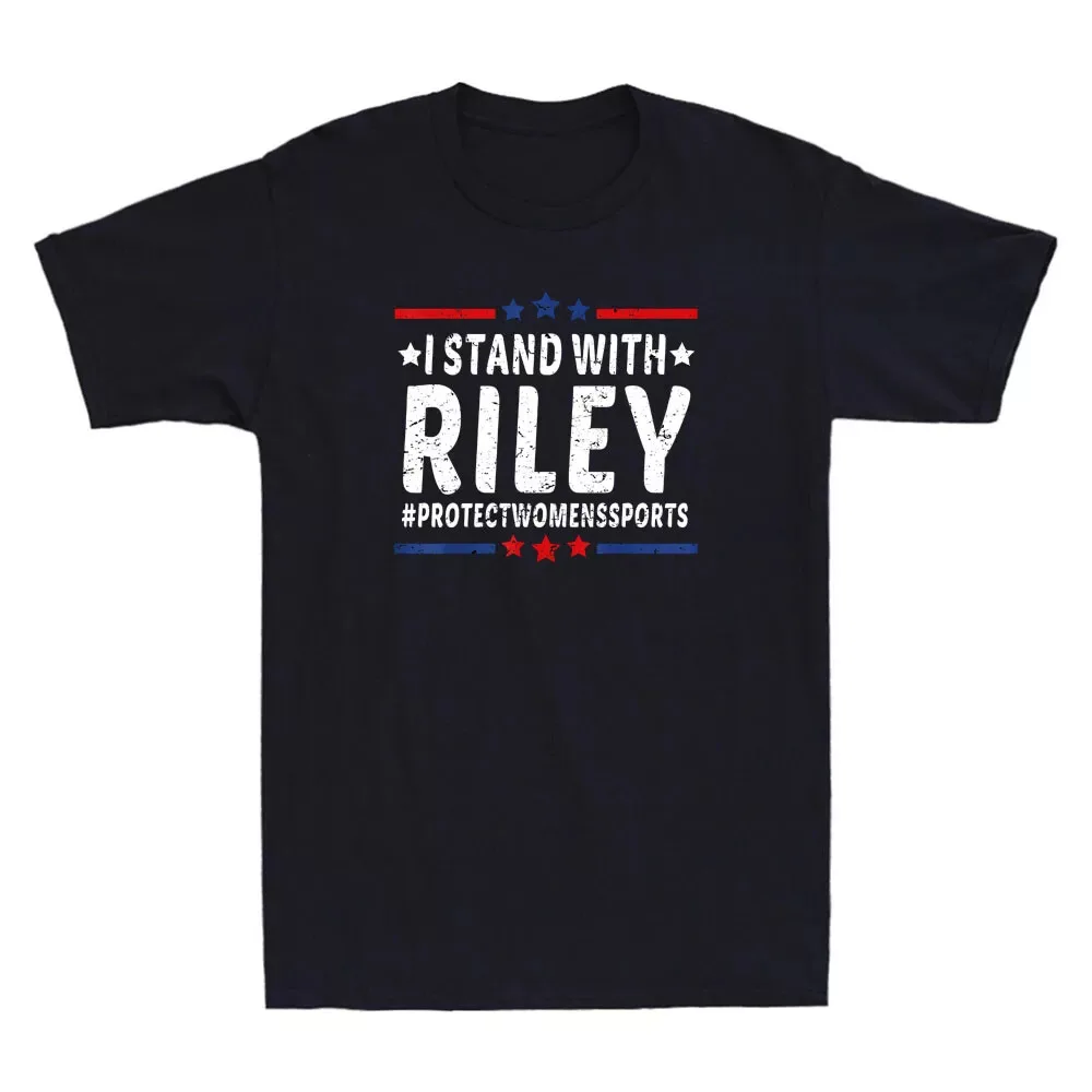 I Stand With Riley Gaines Men's T-Shirt | Protect Women's Sports Retro Tee