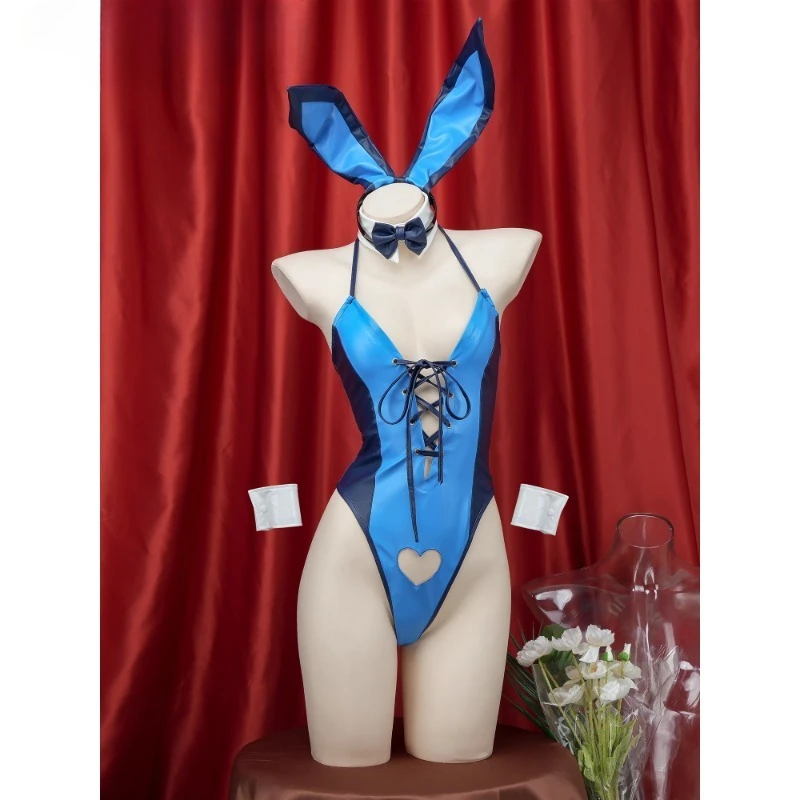 

Сексуальное кожаное платье с кроликом для девочек по индивидуальному заказу, аниме, карнавальный костюм, комбинезон, купальник, Ropa Para, костюм для танцев на пилоне