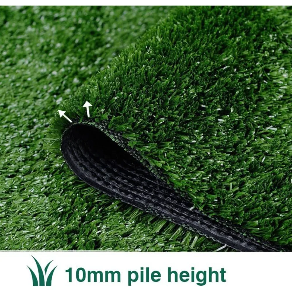 Artificial Grass Synthetic Lawn Outdoor Faux Grass Rug for Patio 0.4 Inch Pile Height 9FTx20FT Astro Turf Grass Roll Carpet Rug