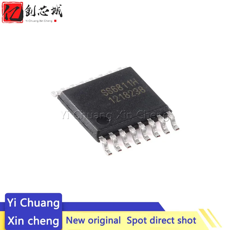 10Piece Original Authentic SS6811H-ET-TP ETSSOP-16 38V/1.6A Two-Channel H-Bridge Driver Chip.