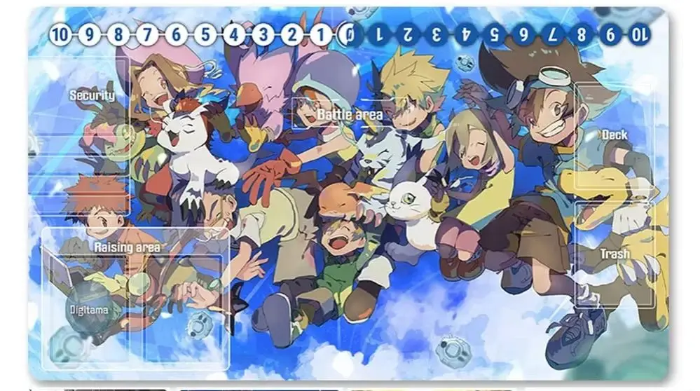 

Настольная игра Digimon Playmat, размер 60X35 см, игровые коврики, совместимые с DTCG - 1754094