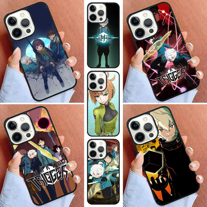 World Trigger Phone Case For iPhone 16 15 14 Pro 11 13 12 Mini Max SE 2020 6s 7 8 Plus Cover Capa