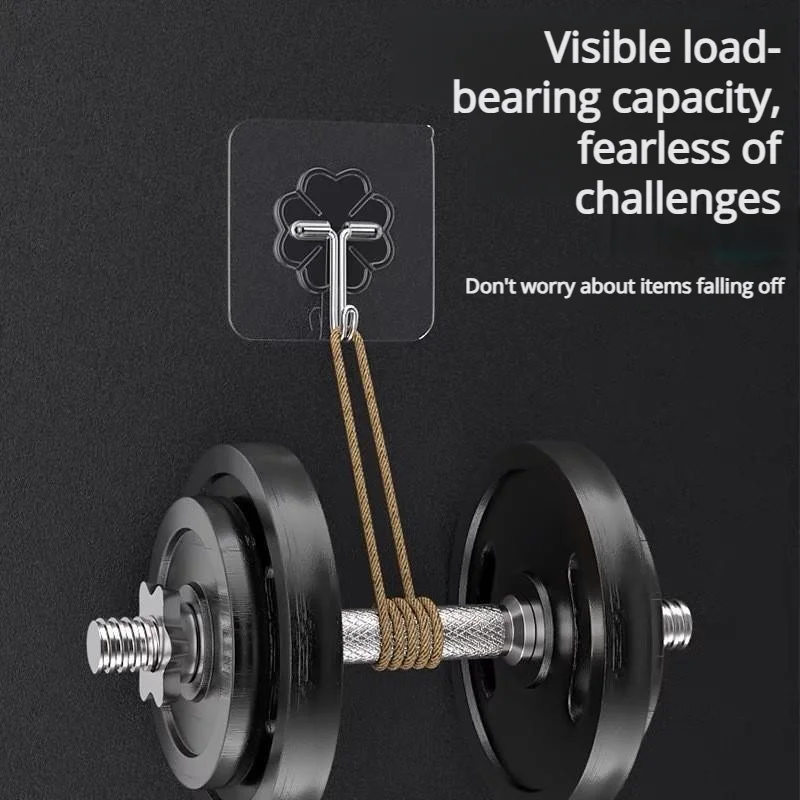 1-50 قطعة هوك أكريليك مطور بدون حفر 180 درجة تدوير الشماعات ذاتية اللصق السنانير سميكة الثقيلة السنانير مقاوم للماء #1