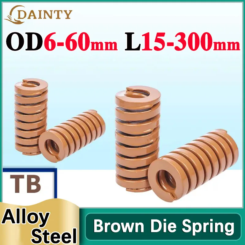 金型スプリング,超高荷重,合金鋼スパイラルスタンプ圧縮スプリング,外径6〜50mm, 1個