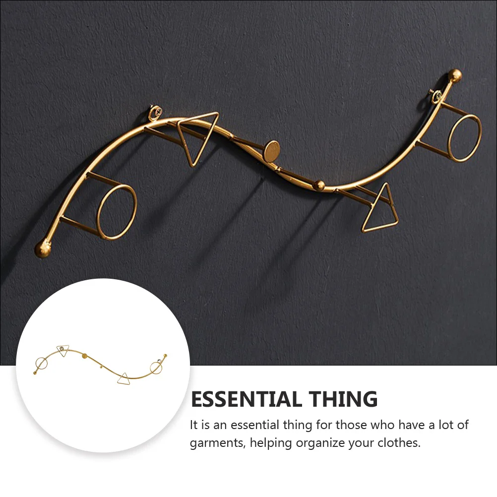 

Decorative Wall Hooks Keys Hanger Metal Nordic Style Home ganization Clothing Rack Iron Material Durability Garment Storage Wall