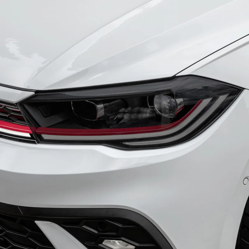 

Для Volkswagen VW POLO 2022, внешняя фара автомобиля, защита от царапин, передняя лампа, оттенок, защитная пленка из ТПУ, аксессуары, наклейка