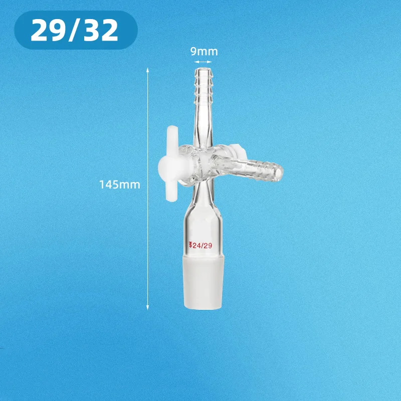 

PTFE Piston Tee Joint 29/32 - Premium T-Shaped Extraction Connector with Dual-Way Pressure Head JVLAB