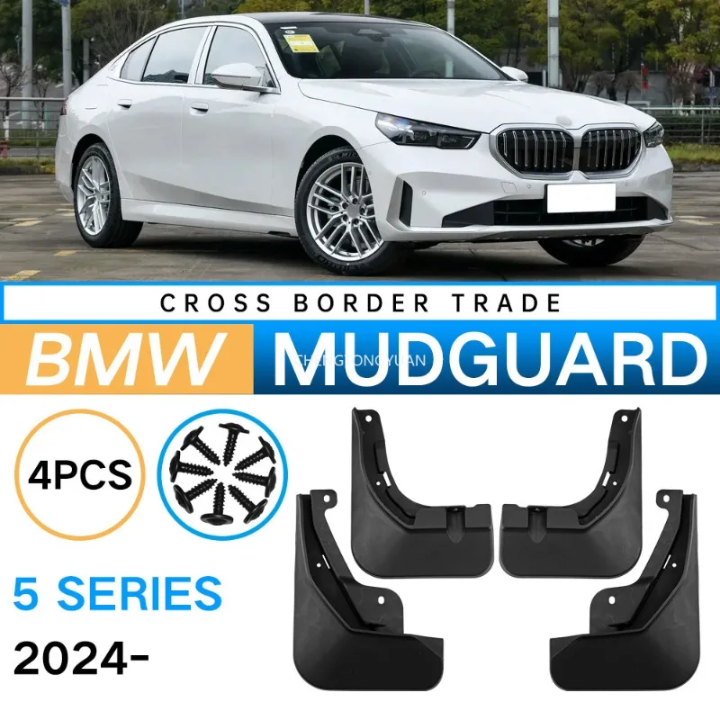 

Fronr Rear 4pcs FOR BMW 5 Series G60/G68 2024 Mudguard Fender Mud Flap Guards Splash Mudflaps Car Accessories Mudguards