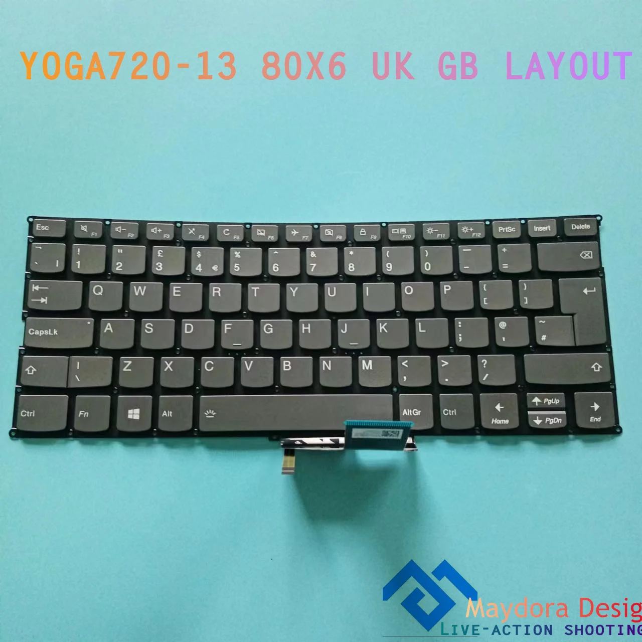 UK/GB SP LA Laptop  keyboard For LENOVO YOGA 720-13 720-13IKB 80X6 series