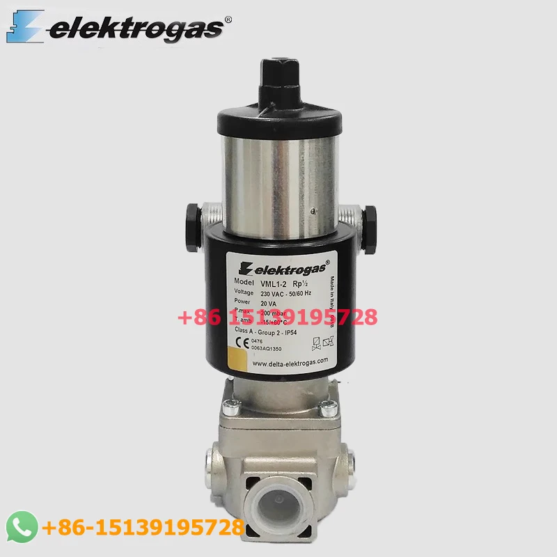 Elektrogas Gas Slow opening solenoid valve VML1-2 VML2-2 VML3-2 VML4-2 VML6-2