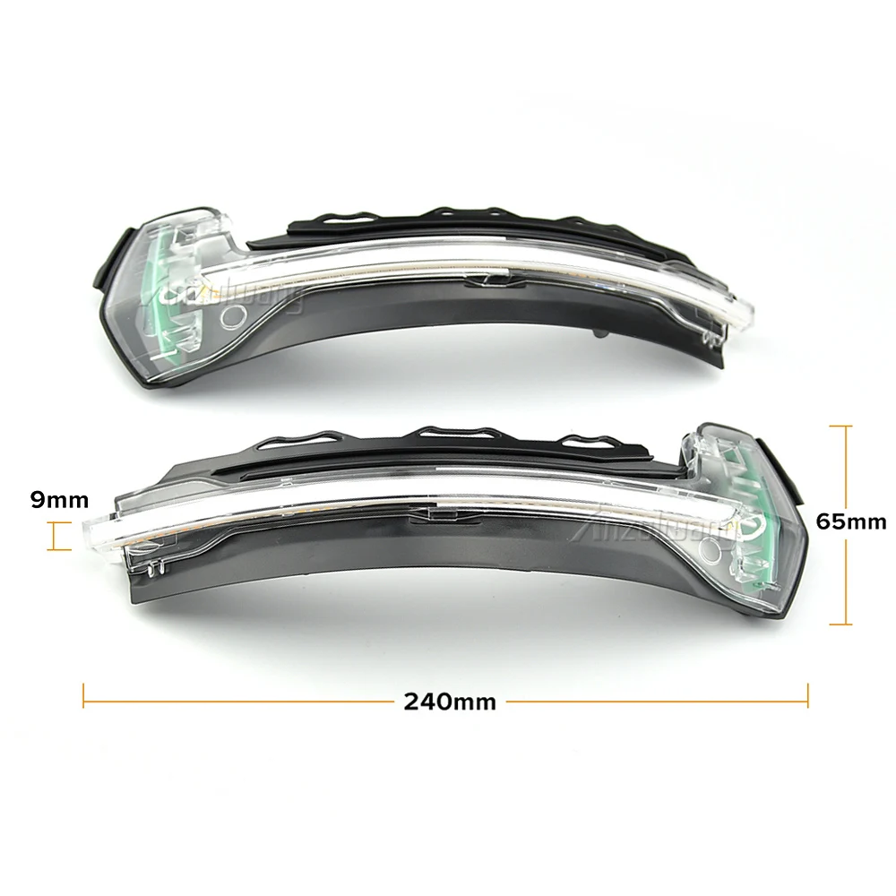 For Audi A3 8V S3 RS3 2013-2018 Flow Rearview Dynamic Sequential Mirror Flowing LED Turn Signal Light