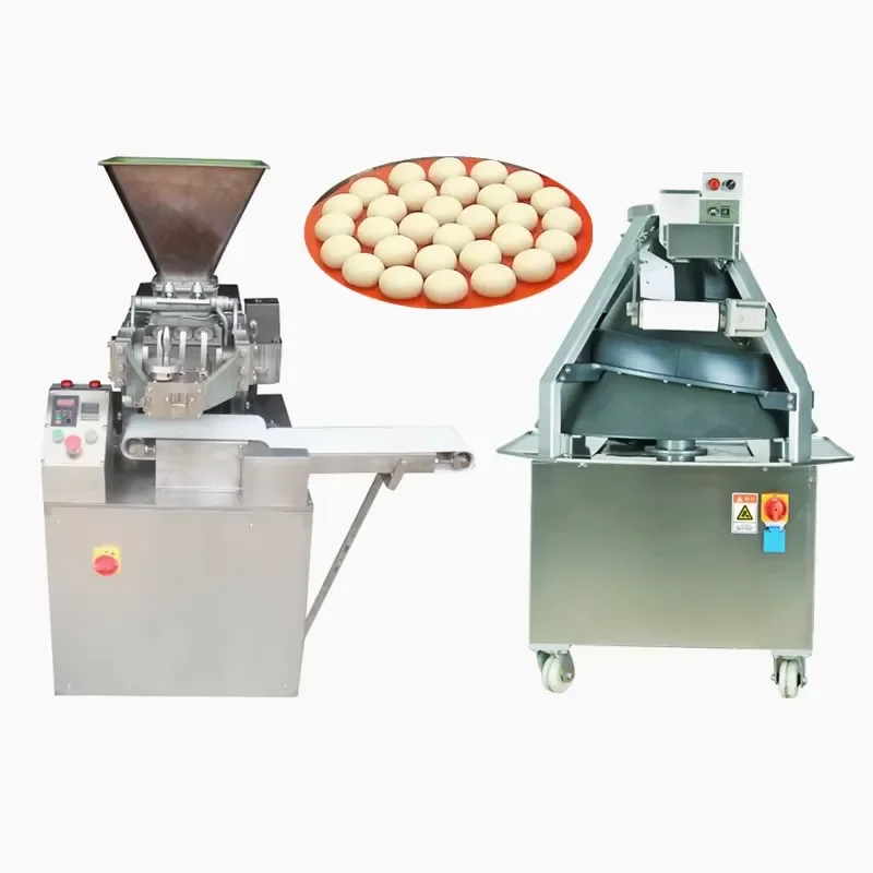 Dough Volumetric Divider with Rounder for Bakery Equipment Mass Divider and Dough Rounder Machine for Bread Dough Processing