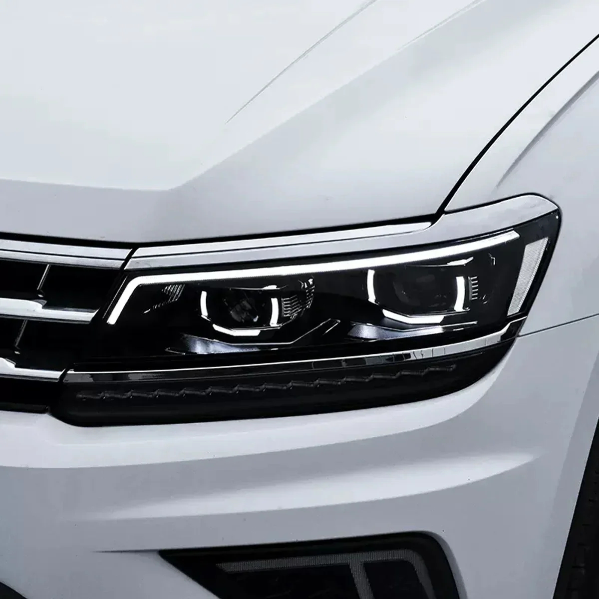 TYPY Full LED Car Light For Volkswagen VW Tiguan Headlights Assembly Angel Eyes DRL Sequential Turn Signal 2017-2021