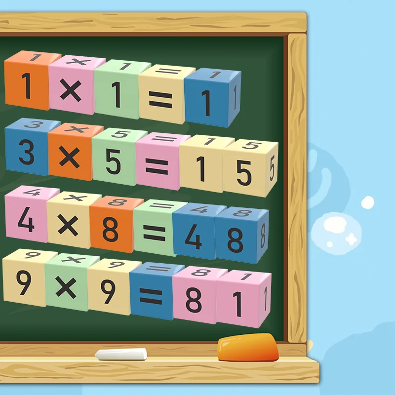 Ensemble d'opérations de chiffres arithmétiques, blocs de construction à tige, jouets magnétiques, briques magnétiques, Cube magnétique, jouet éducatif pour enfants, bricolage