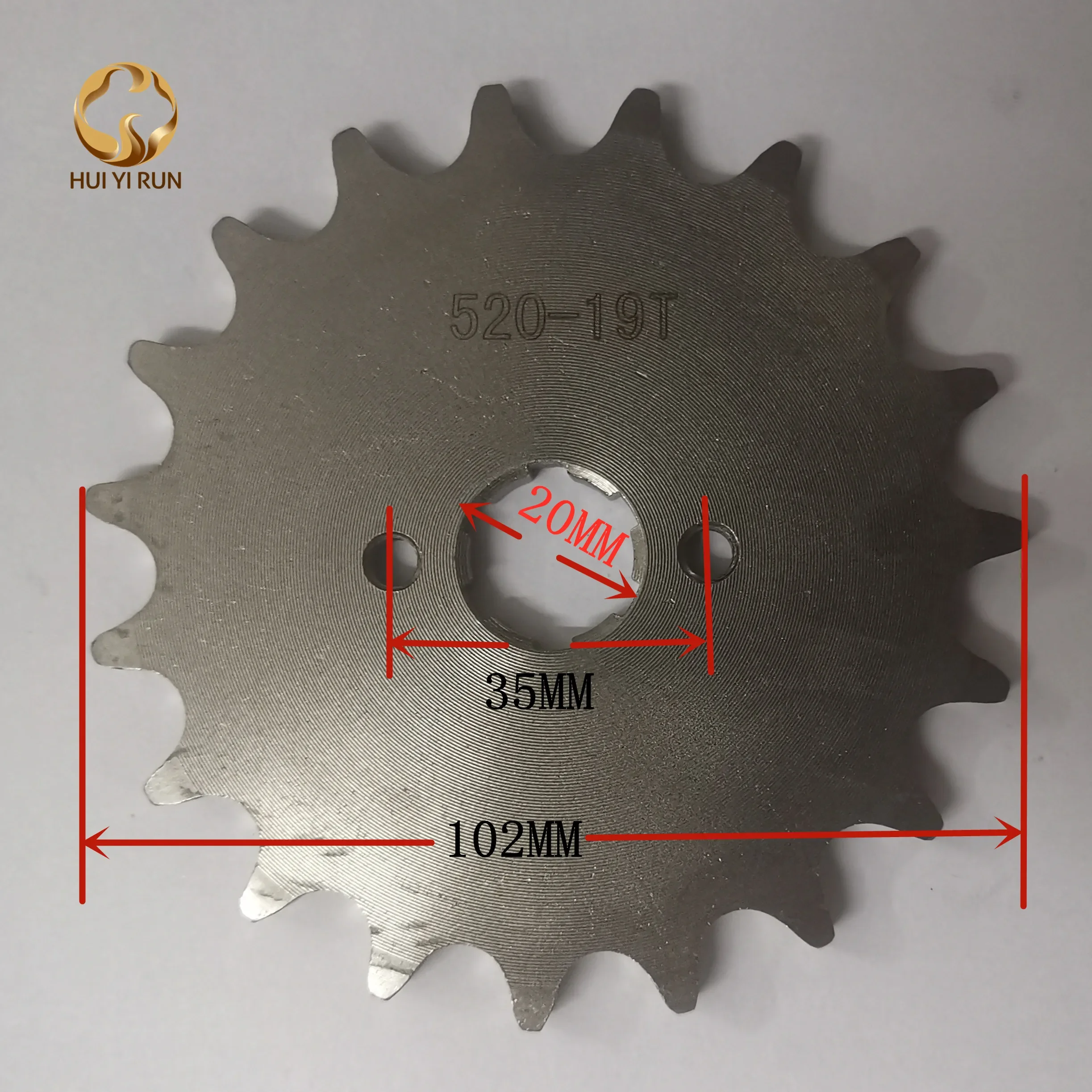 Front Engine Sprocket 520# 19 Teeth 20mm For 520 Chain With Plate Locker Motorcycle Dirt Bike PitBike ATV Quad Parts