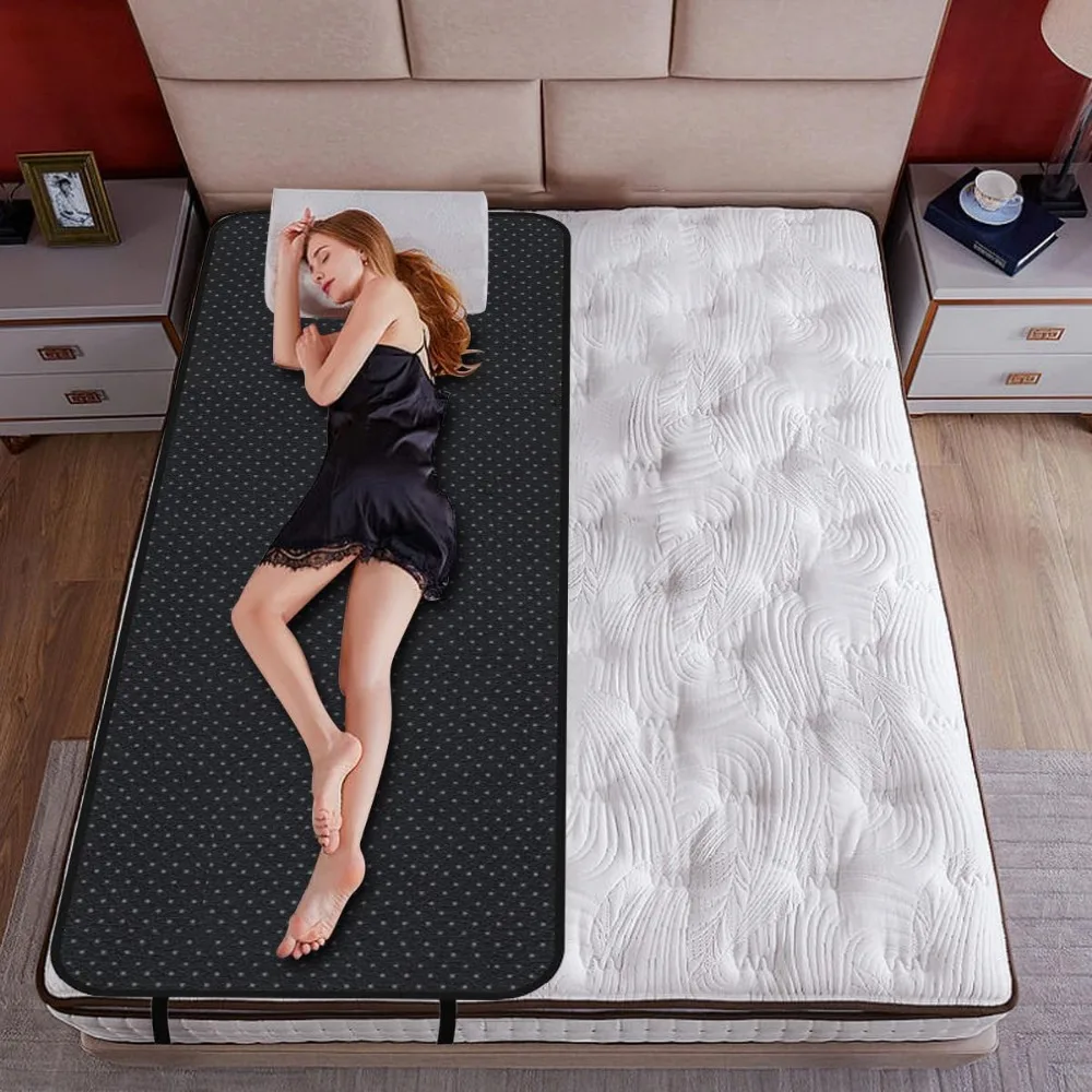 XMSJ Grounding Mat for Bed, Grounding Mattress Cove for Improve Sleep, Grounding Sleep Pad