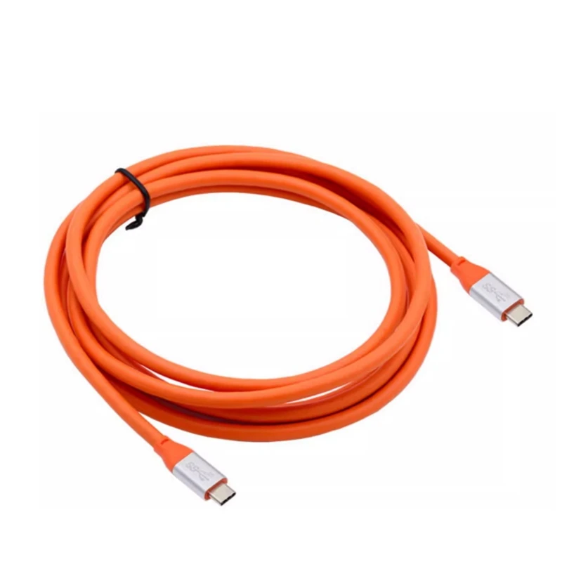 High Ultra Flexible Type-c Thunderbolt To USB-C 4 Gen 3.2 Fast Charging Data Cable 4K 5K 8K Audio Video Connection Cord 0.5m 3m