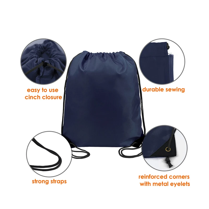 1pcs  Unisex Drawstring Backpack Bulk String Sackpack for Men And Women Gym Travel Sports Water Resistant Lightweight