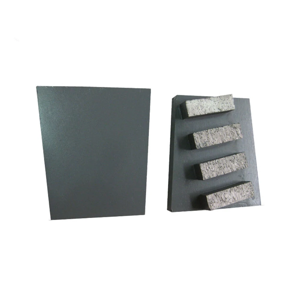 ST23 Colorful Polishing Tools Diamond Grinding Wedge Abrasive Blocks Four Segments Trapezoid Metal Frankfurt Floor Pads 6PCS
