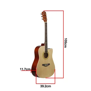 Irin-Basswood-Körper-Akustikgitarre mit Tuner, Streichbeutel, Capo, Gitarrenteilen und Accessoire, 6 Saiten, 41 Zoll, 21 10 Hauptverkaufs -Akustikgitarre Cort - №8