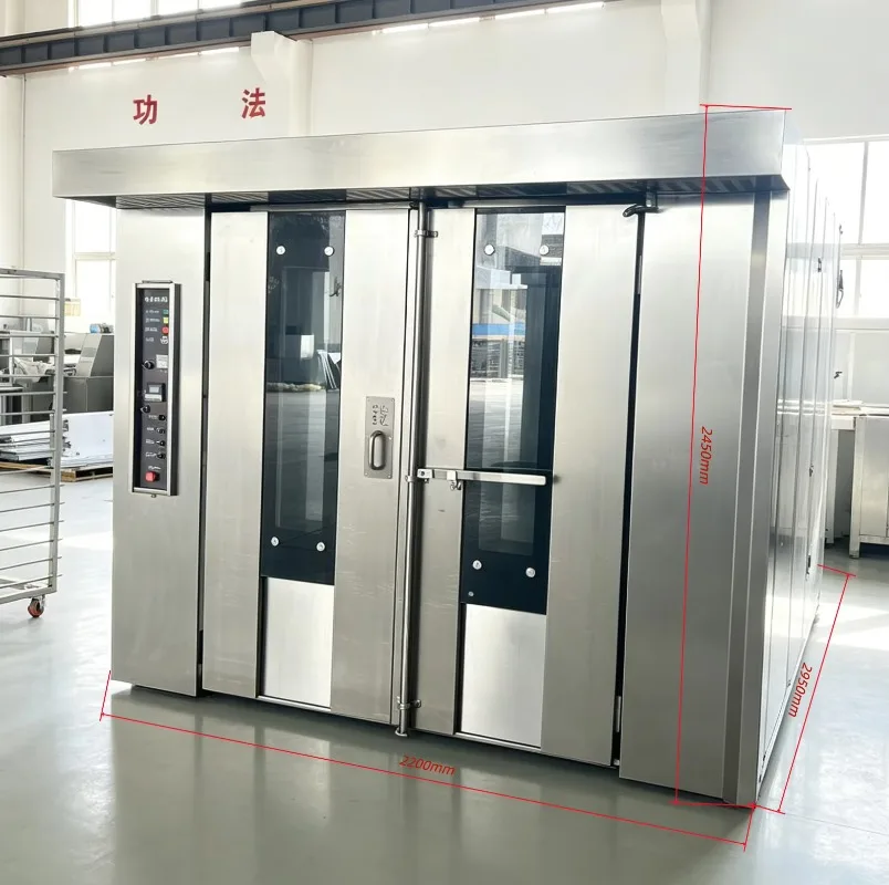 Golden Supplier's New Digital Electric Rotary Oven 32 Tray Gas for Baking Loaf Bread Mill Ingredients Nuts Corn Fruit Customized