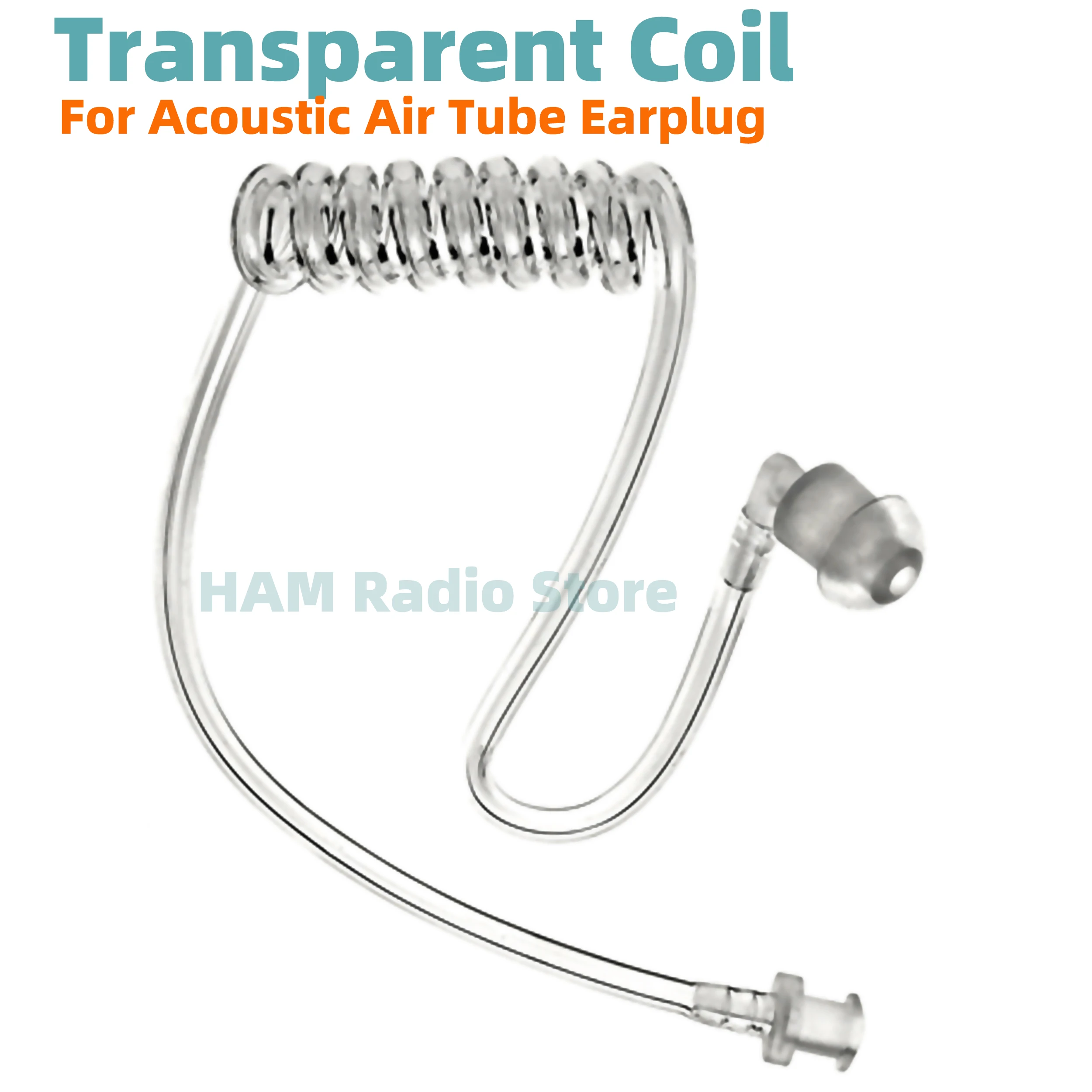 Replaceable Transparent Acoustic Tube Suitable For Radio Walkie-talkie Replaceable Acoustic Tube Earpiece Earphone Headset