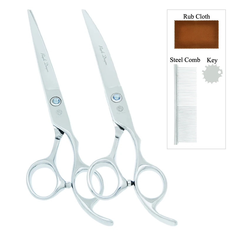 

7,0 "Фиолетовый дракон, набор ножниц для ухода за собаками, ножницы для домашних животных JP440C, ножницы для стрижки кошек, истонченные изогнутые ножницы, поставщики B0011B